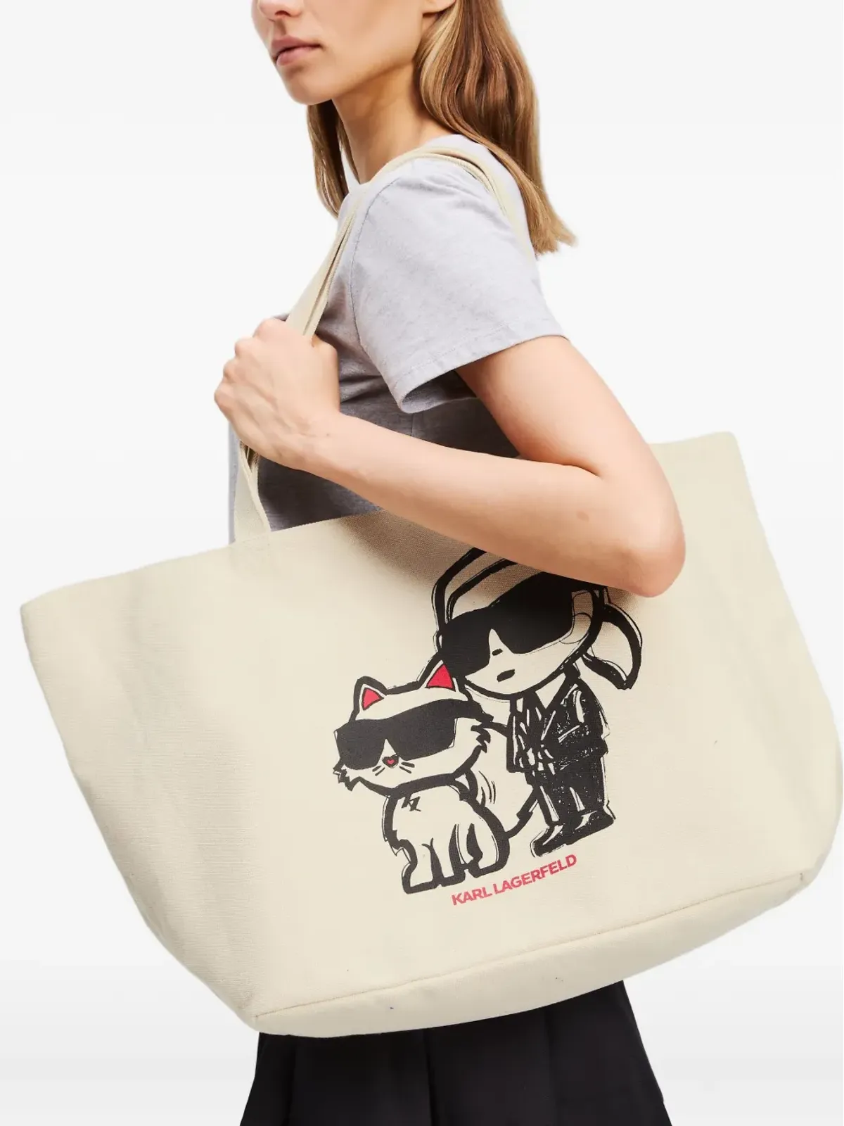 Karl Lagerfeld トートバッグ ホワイト - 画像2