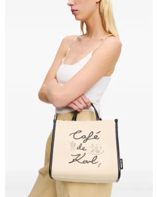 Karl Lagerfeld × Jorge Parra キャンバス トートバッグ - ベージュ系 - サムネイル2