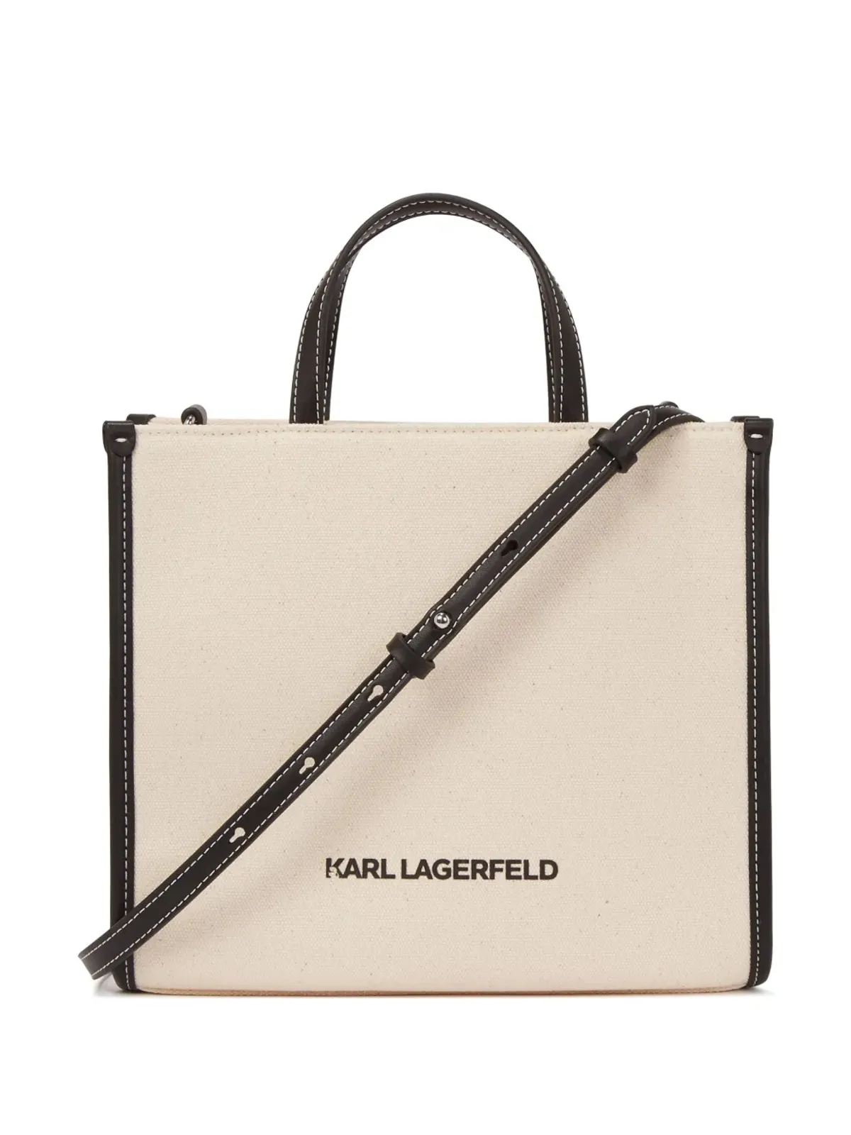 Karl Lagerfeld × Jorge Parra キャンバス トートバッグ - ベージュ系 - 画像3
