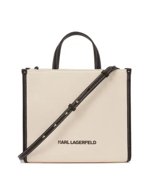 Karl Lagerfeld × Jorge Parra キャンバス トートバッグ - ベージュ系 - サムネイル3
