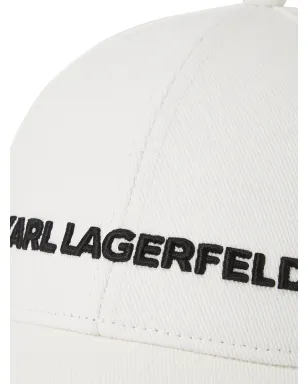 Karl Lagerfeld K/Essential ベースボールキャップ - ホワイト - サムネイル3