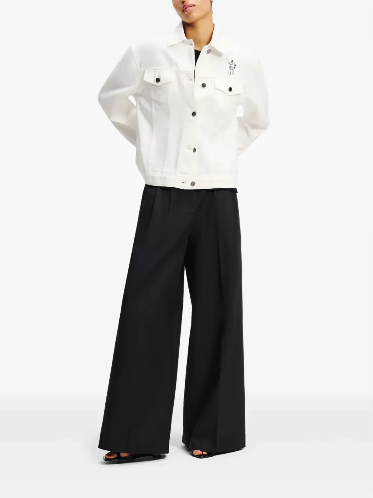 Karl Lagerfeld x Jorge Parra デニムジャケット - ホワイト - 画像2
