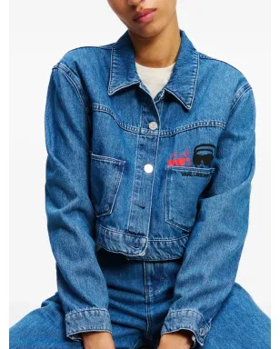 Karl Lagerfeld Ikon クロップド デニムジャケット - サムネイル5