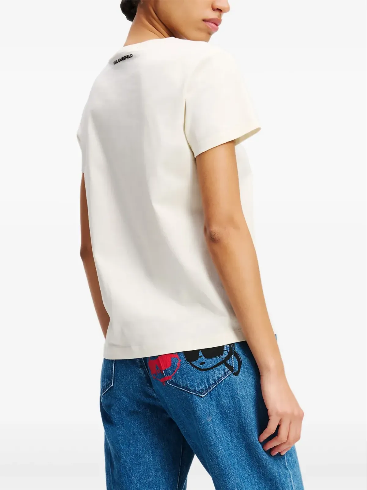 Karl Lagerfeld イコン カラー・ポップ Tシャツ - ホワイト - 画像4