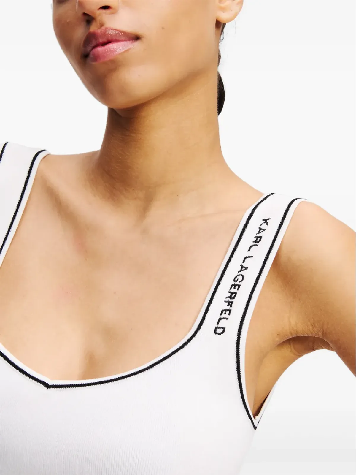 Karl Lagerfeld ニットドレス - ホワイト - 画像5