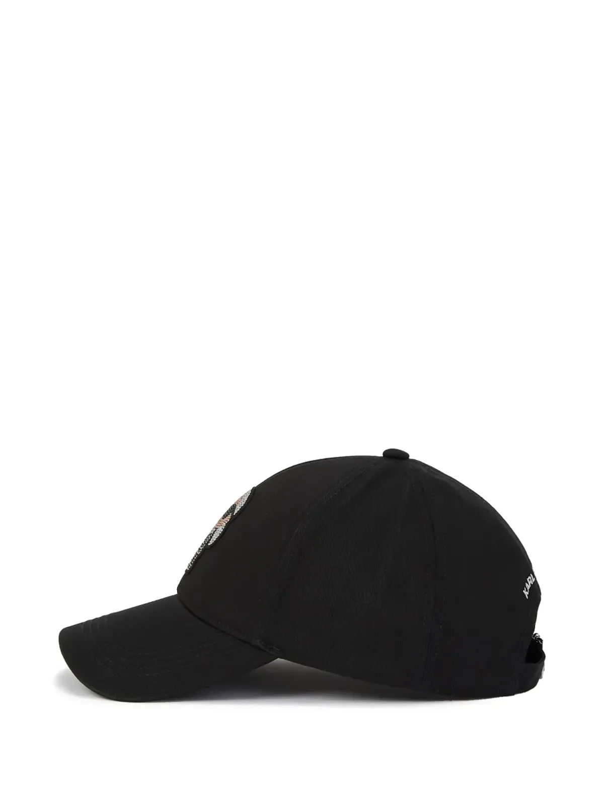 Karl Lagerfeld Ikon ラインストーンキャップ - ブラック - 画像3