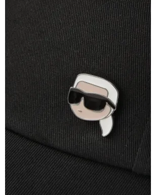 Karl Lagerfeld Ikon ピンキャップ - ブラック - サムネイル4