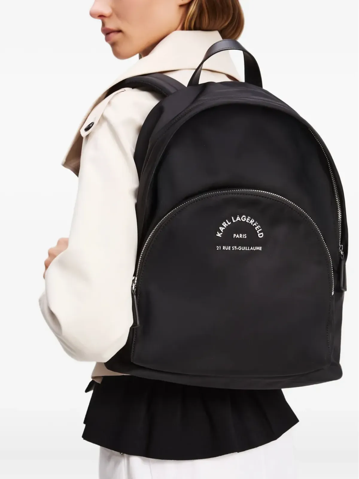 Karl Lagerfeld ミディアム Rue St-Guillaume バックパック - ブラック - 画像2
