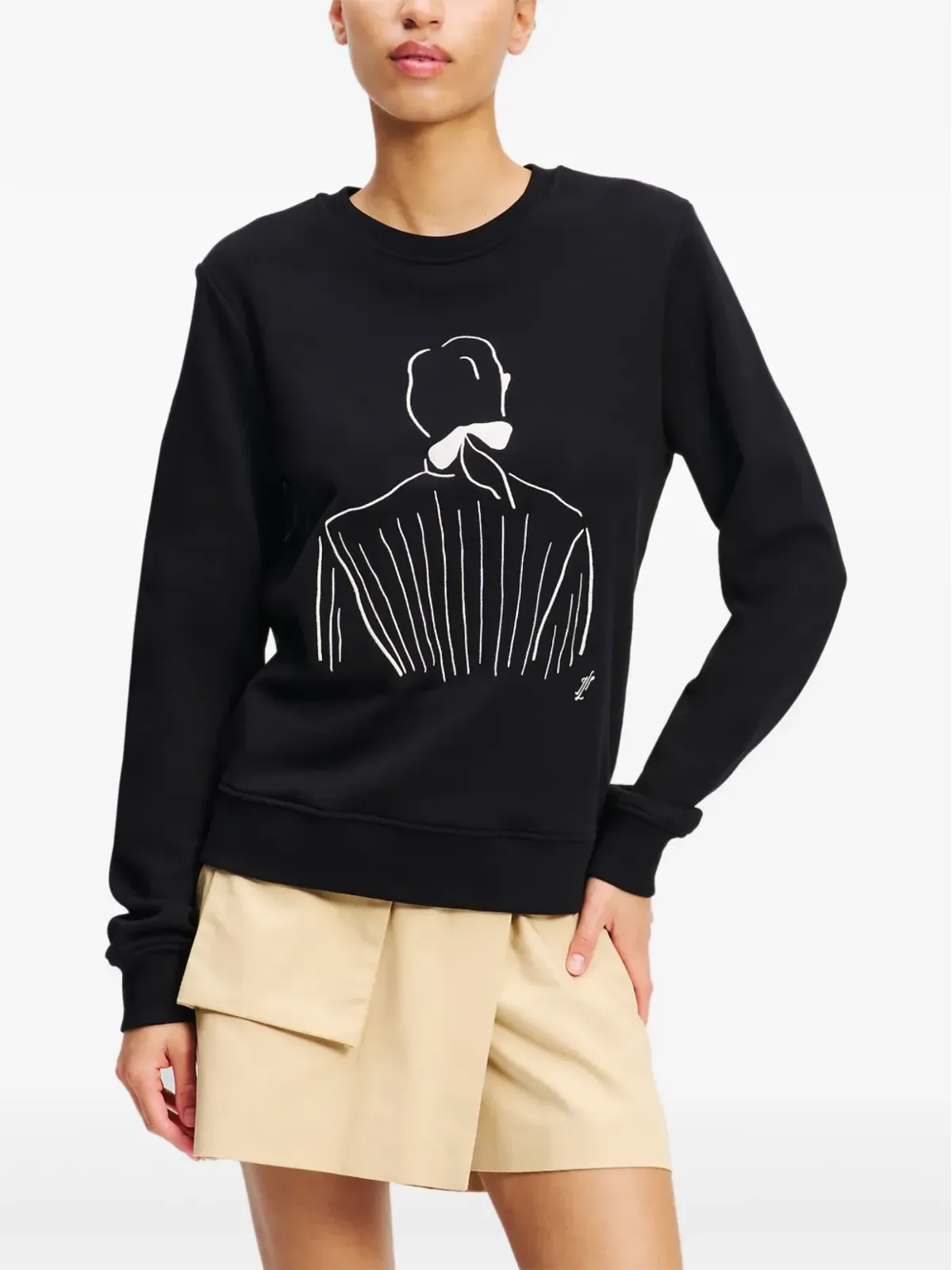 Karl Lagerfeld×Jorge Parra スウェットシャツ - ブラック - 画像3