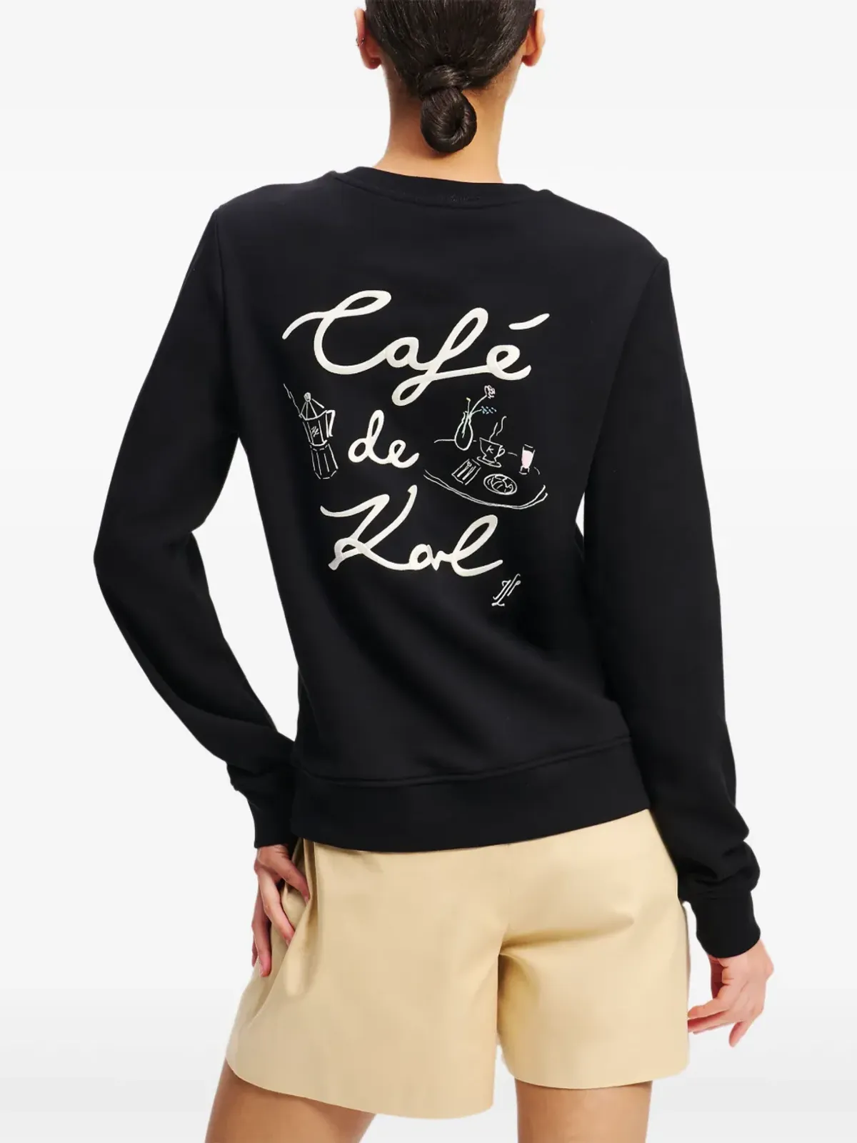 Karl Lagerfeld×Jorge Parra スウェットシャツ - ブラック - 画像4