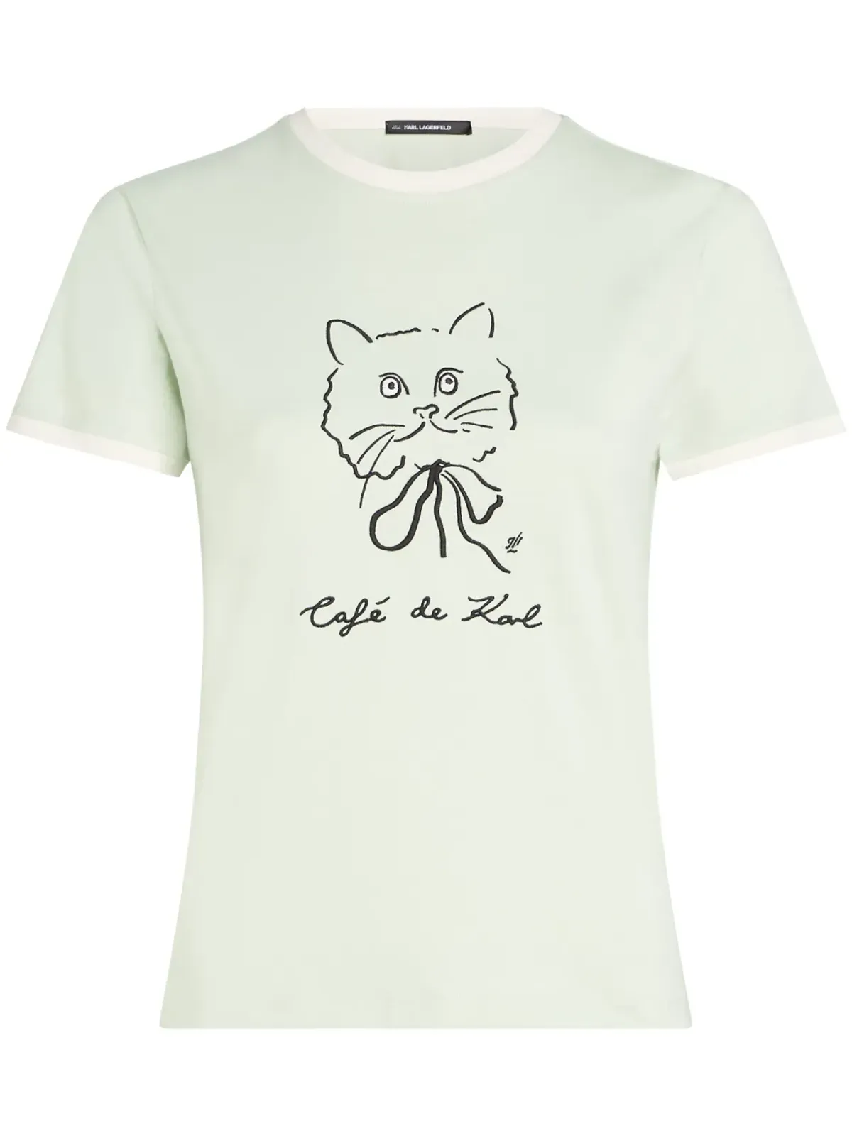 Karl Lagerfeld × Jorge Parra Tシャツ - グリーン - 画像1