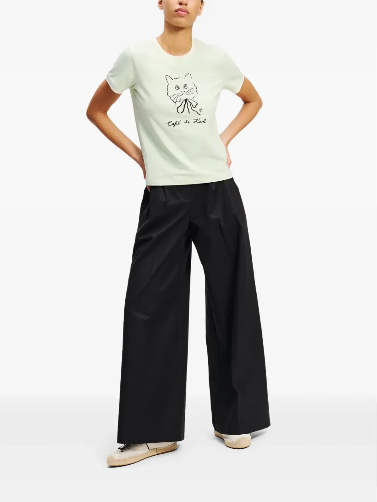 Karl Lagerfeld × Jorge Parra Tシャツ - グリーン - 画像2