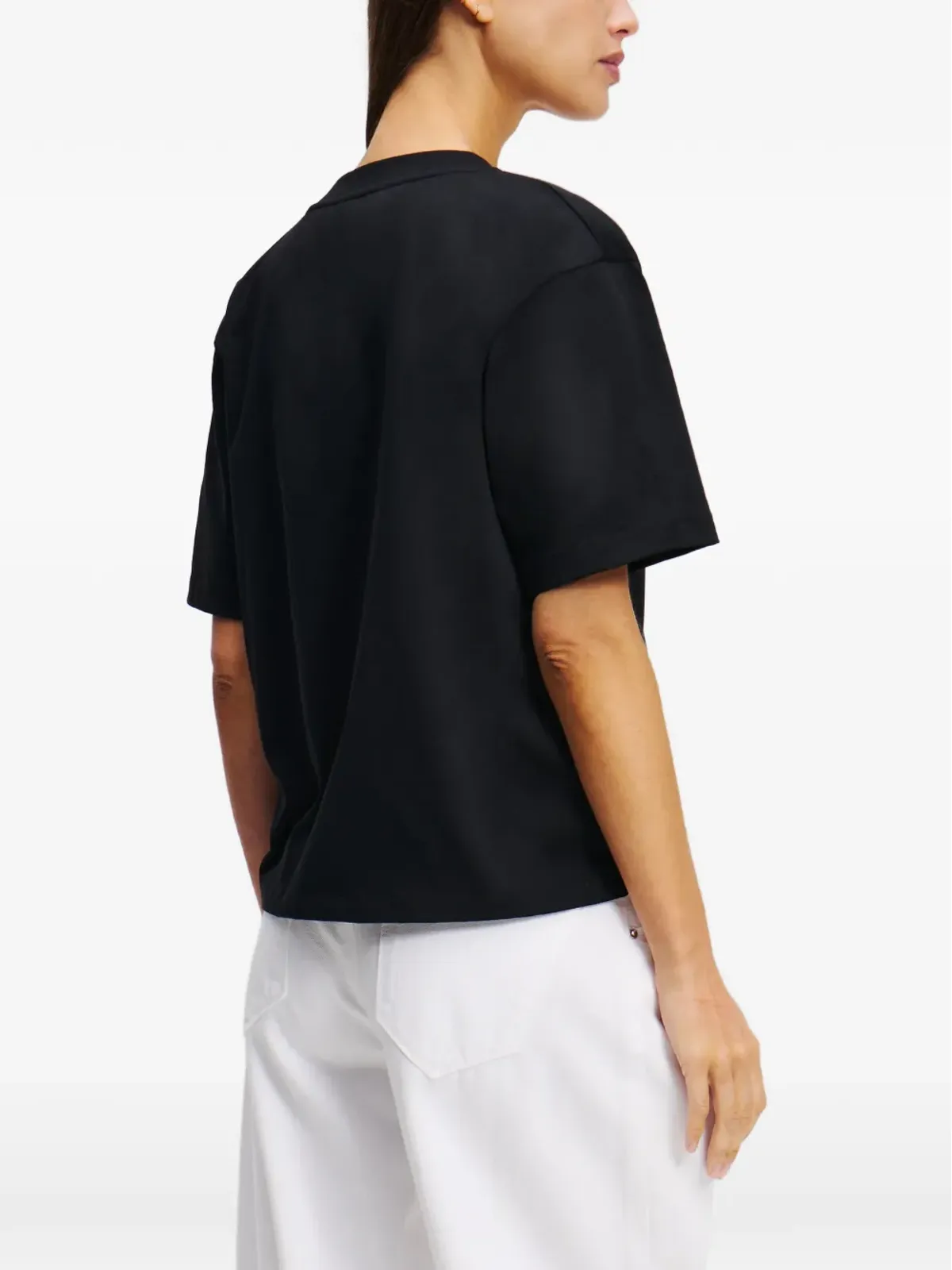 Karl Lagerfeld シグネチャーTシャツ ブラック - 画像4