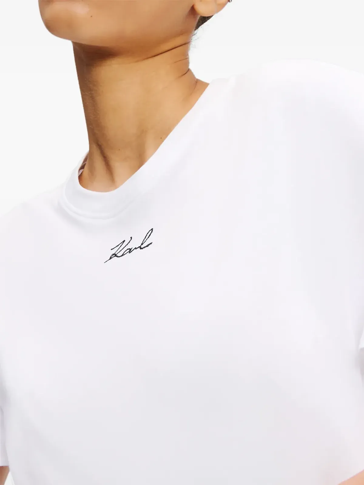 Karl Lagerfeld フリル袖ドレス ホワイト - 画像5