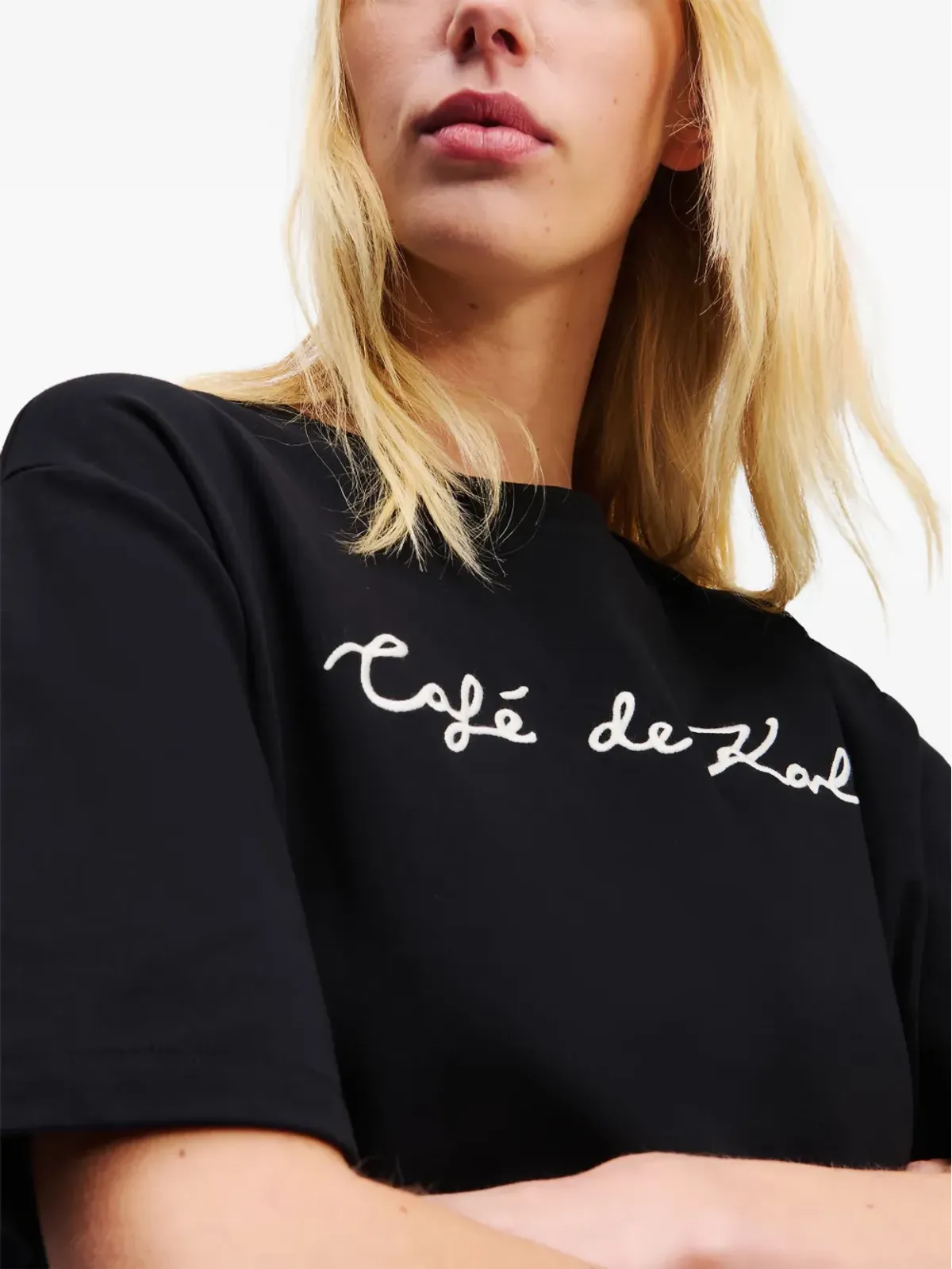 Karl Lagerfeld x Jorge Parra オーバーサイズ Tシャツ - ブラック - 画像5