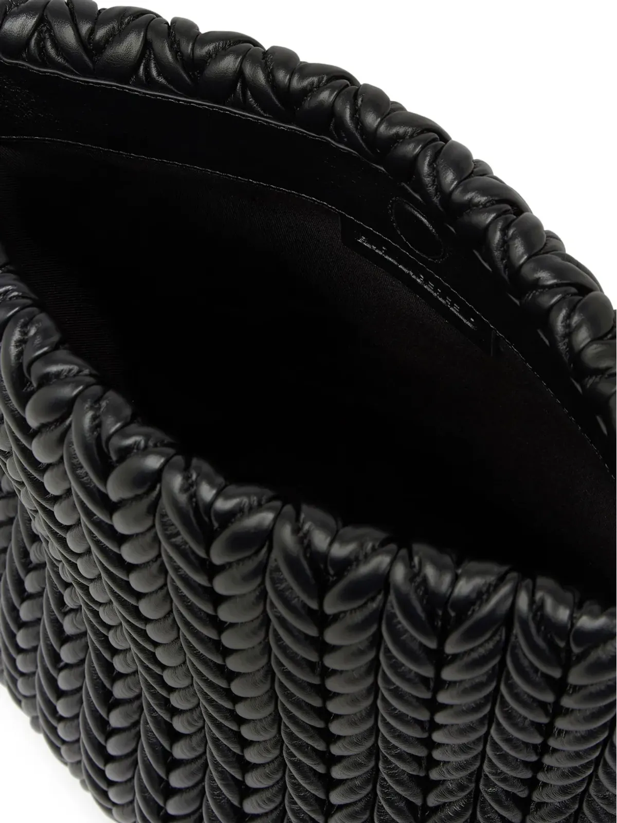 Karl Lagerfeld 大きい K/Weave ショルダーバッグ - ブラック - 画像5