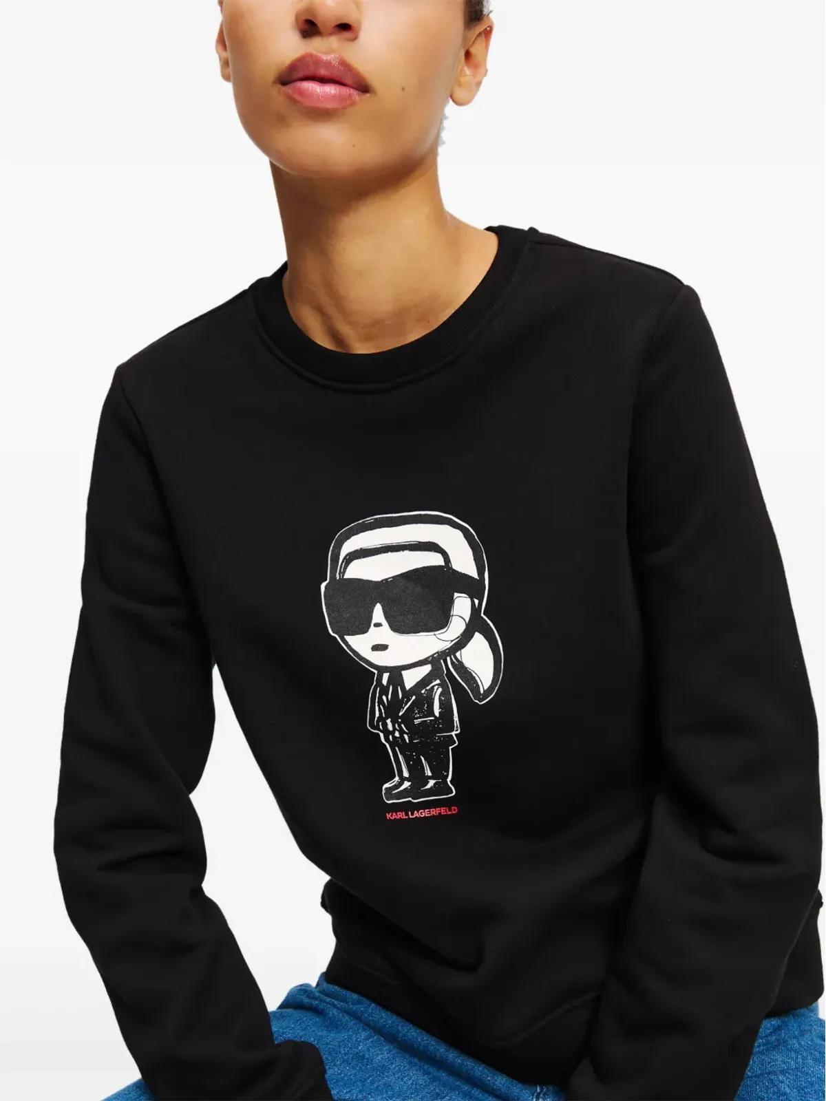 Karl Lagerfeld Ikon スケッチ スウェットシャツ - ブラック - 画像5