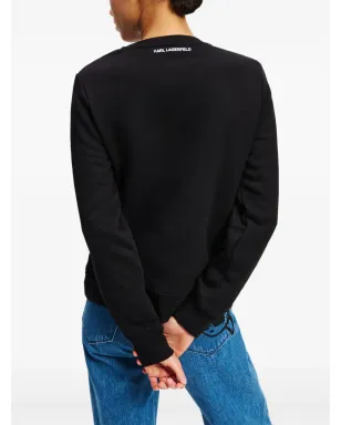 Karl Lagerfeld Ikon スケッチ スウェットシャツ - ブラック - サムネイル4