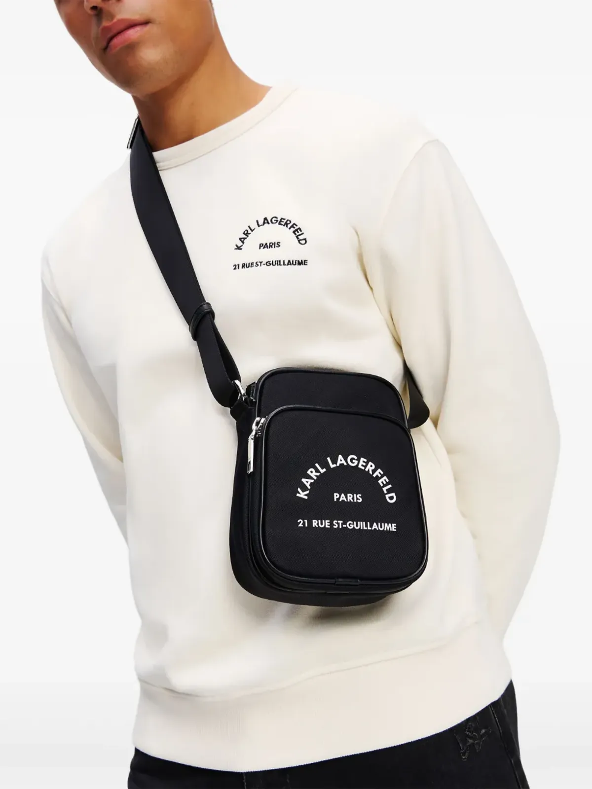 Karl Lagerfeld Rue St. Guillaume メッセンジャー バッグ - ブラック - 画像2