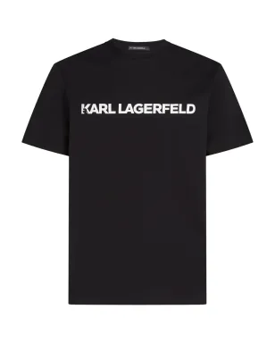 Karl Lagerfeld エッセンシャル ロゴ Tシャツ - ブラック - サムネイル1