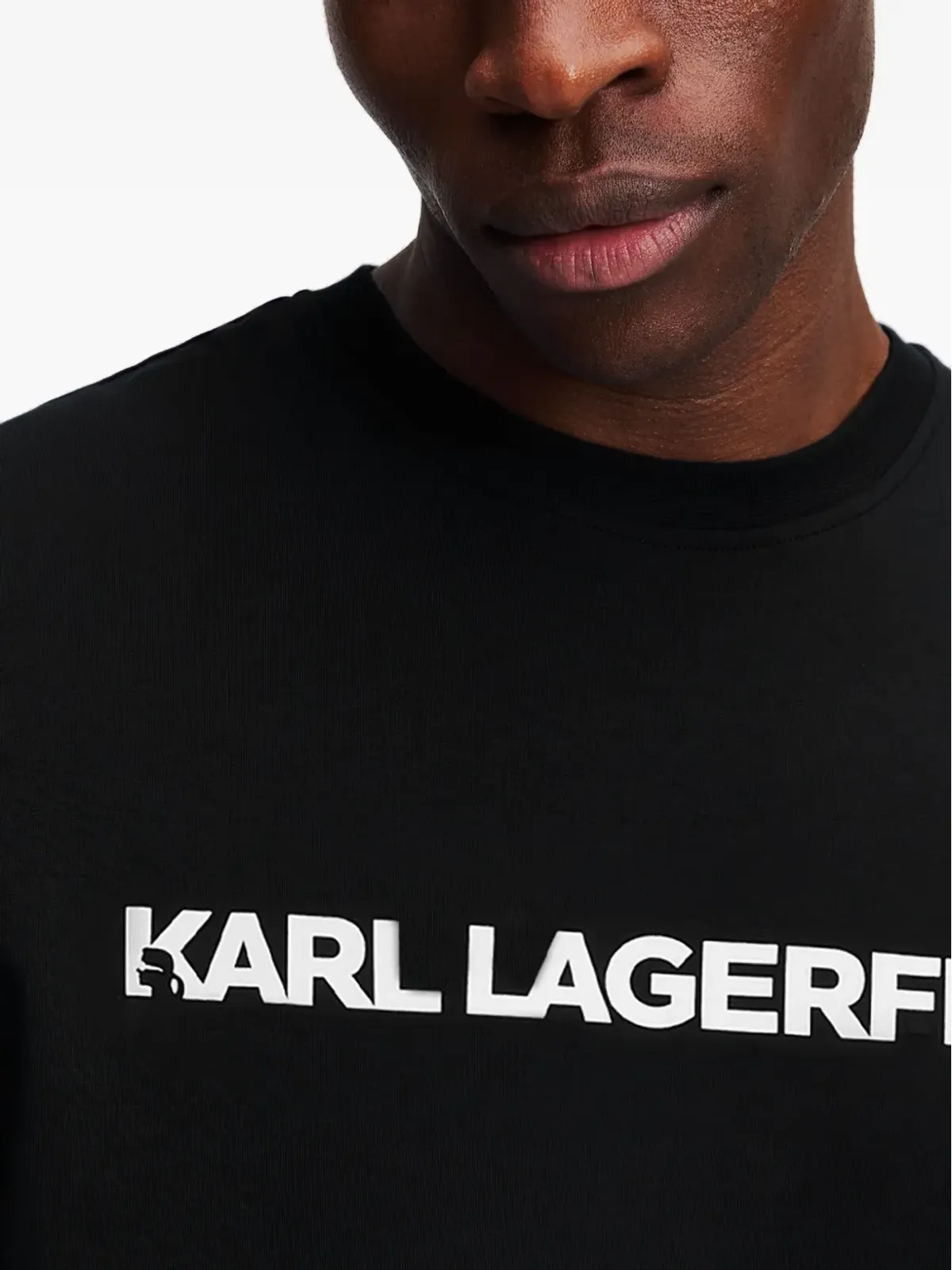 Karl Lagerfeld エッセンシャル ロゴ Tシャツ - ブラック - 画像5