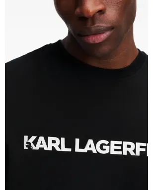 Karl Lagerfeld エッセンシャル ロゴ Tシャツ - ブラック - サムネイル5