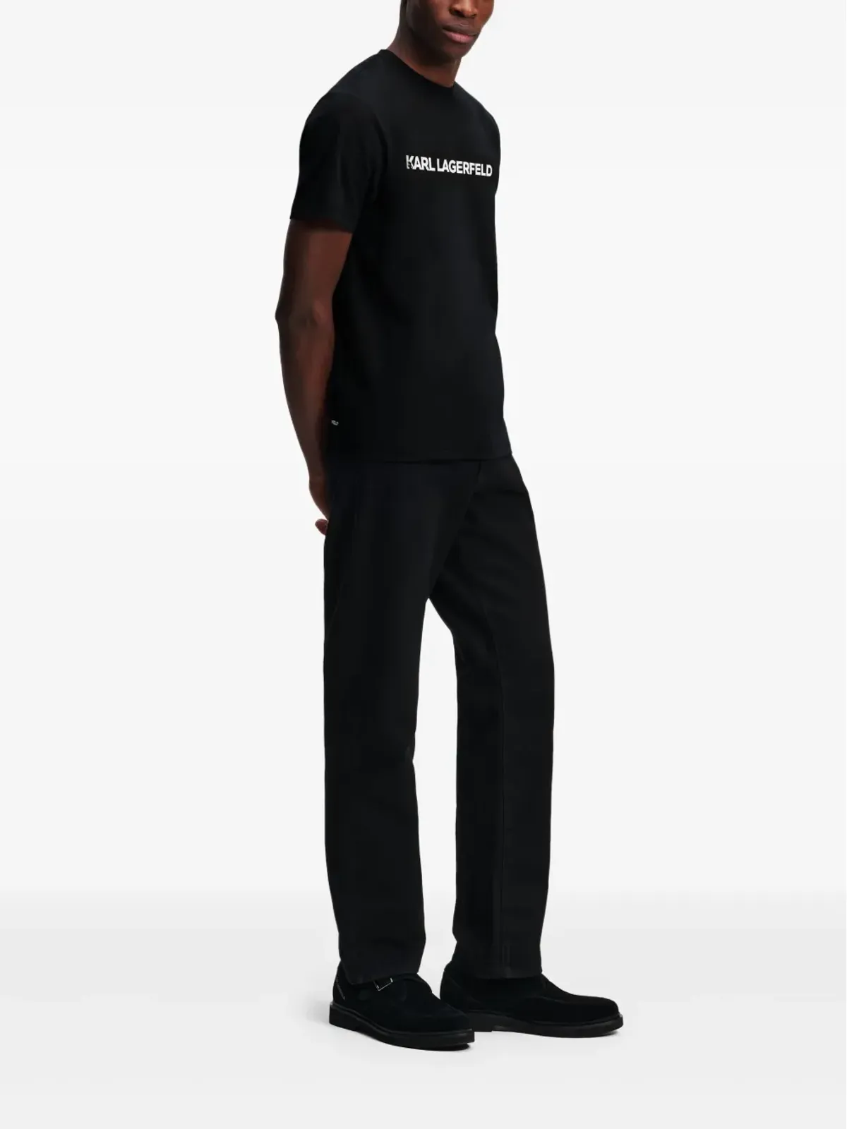 Karl Lagerfeld エッセンシャル ロゴ Tシャツ - ブラック - 画像2