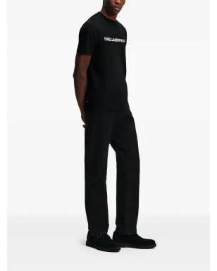 Karl Lagerfeld エッセンシャル ロゴ Tシャツ - ブラック - サムネイル2