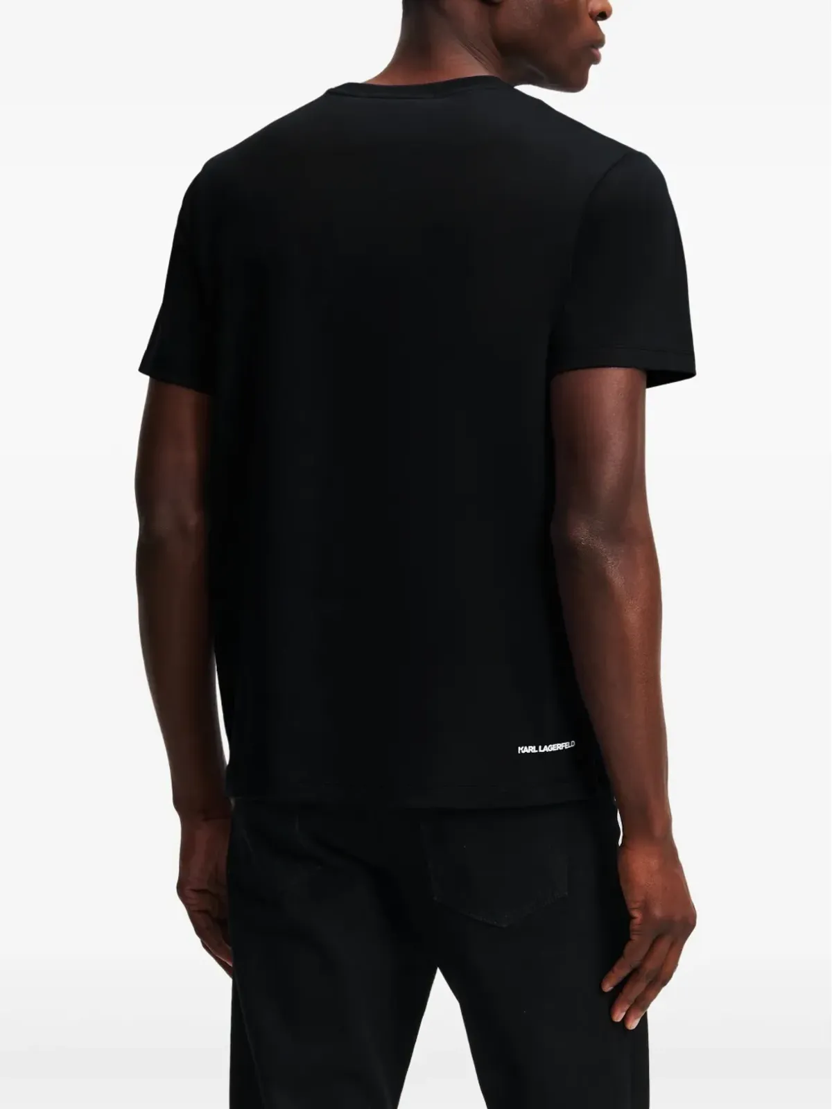 Karl Lagerfeld エッセンシャル ロゴ Tシャツ - ブラック - 画像4