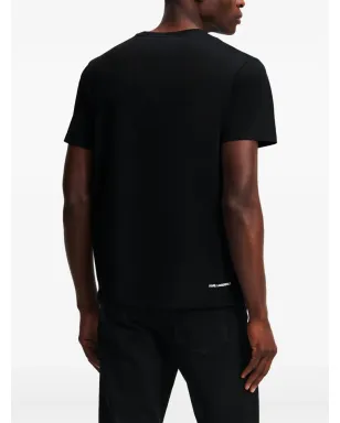 Karl Lagerfeld エッセンシャル ロゴ Tシャツ - ブラック - サムネイル4