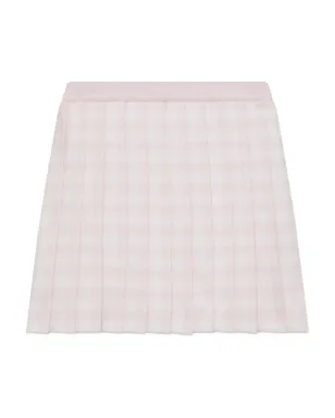 Thom Browne Kids プリーツ入りギンガムミニスカート - サムネイル1