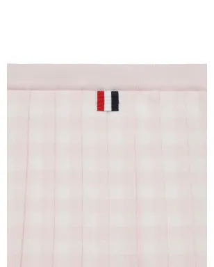 Thom Browne Kids プリーツ入りギンガムミニスカート - サムネイル2