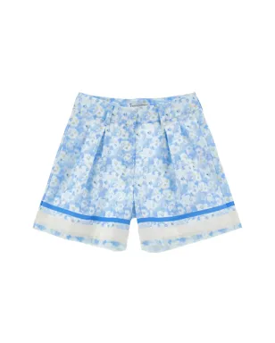 Philosophy Di Lorenzo Serafini Kids 花柄プリントショーツ - ブルー - サムネイル1