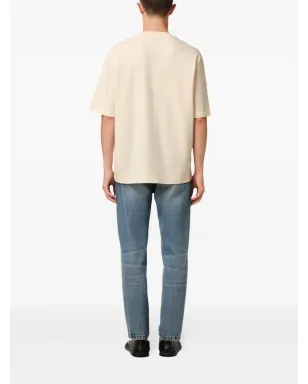 AMI Paris Ami de Coeurパッチ付き コットンTシャツ - ホワイト - サムネイル4