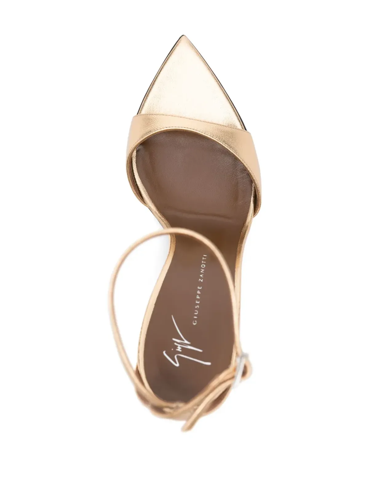 Giuseppe Zanotti 105mm Intriigo サンダル ゴールド - 画像4