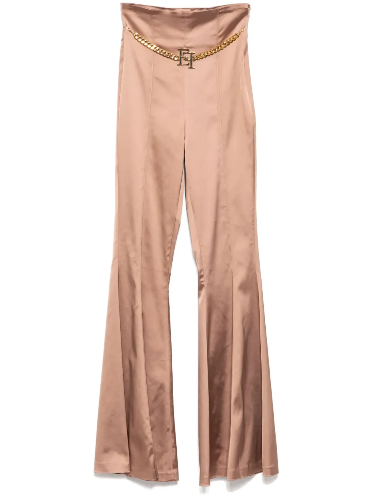 Elisabetta Franchi サテン フレアパンツ - ニュートラル - 画像1