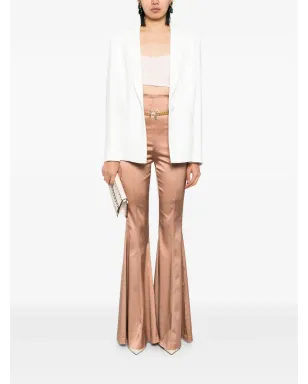 Elisabetta Franchi サテン フレアパンツ - ニュートラル - サムネイル2