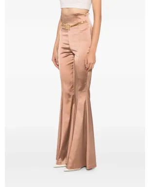 Elisabetta Franchi サテン フレアパンツ - ニュートラル - サムネイル3