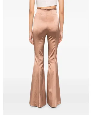 Elisabetta Franchi サテン フレアパンツ - ニュートラル - サムネイル4