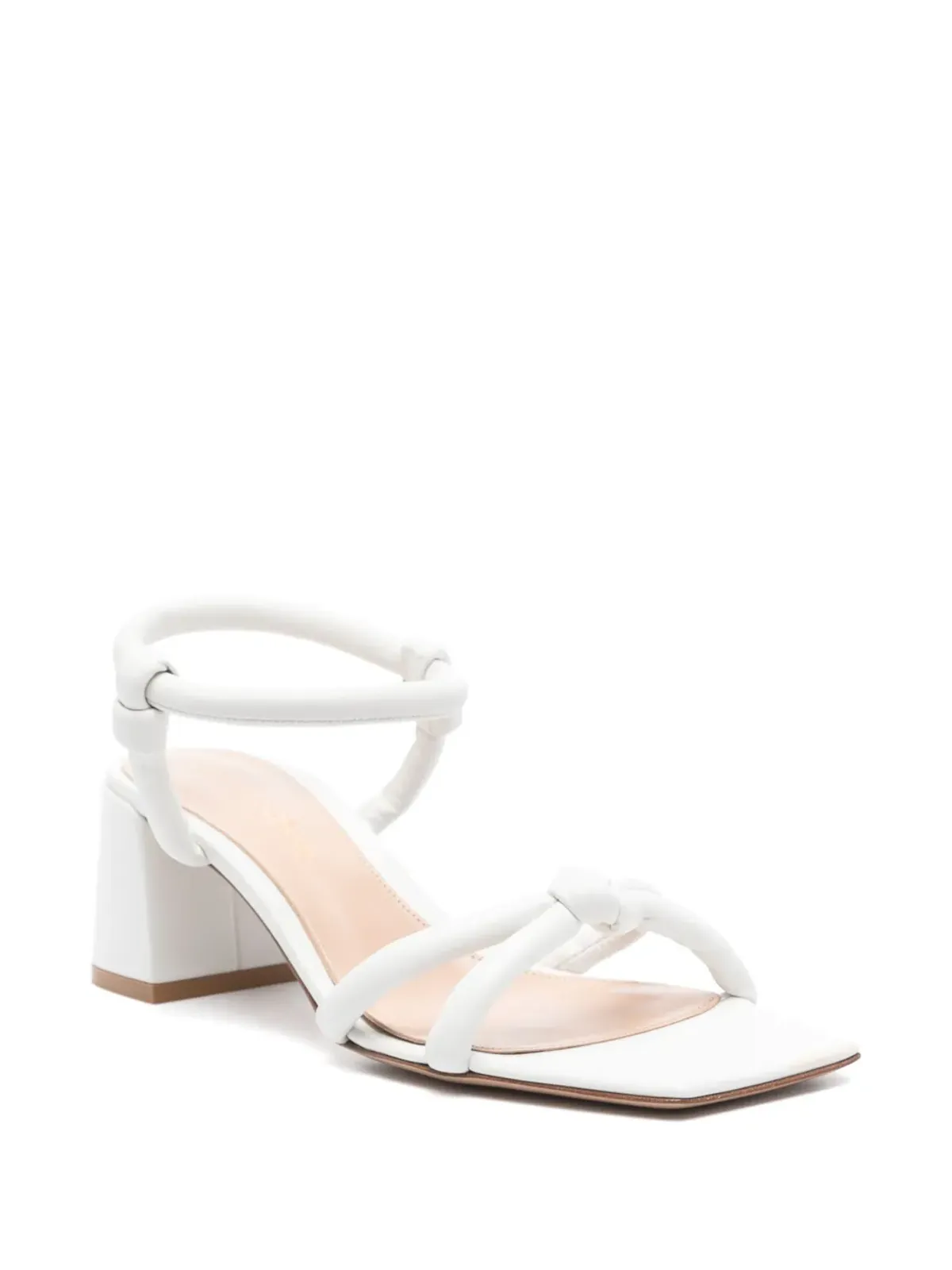 Gianvito Rossi 60mm レザーサンダル - ホワイト - 画像2