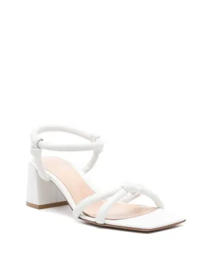Gianvito Rossi 60mm レザーサンダル - ホワイト - サムネイル2