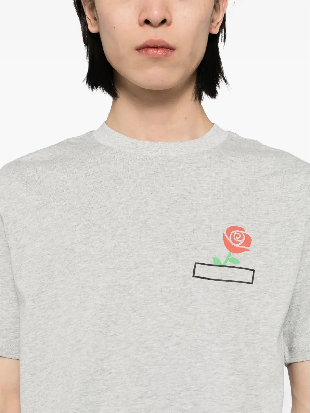 Ground Zero ロゴプリント Tシャツ - グレー - 画像5
