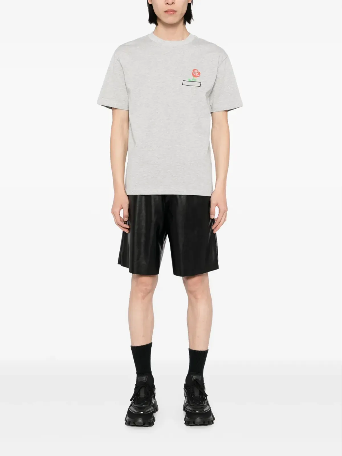 Ground Zero ロゴプリント Tシャツ - グレー - 画像2