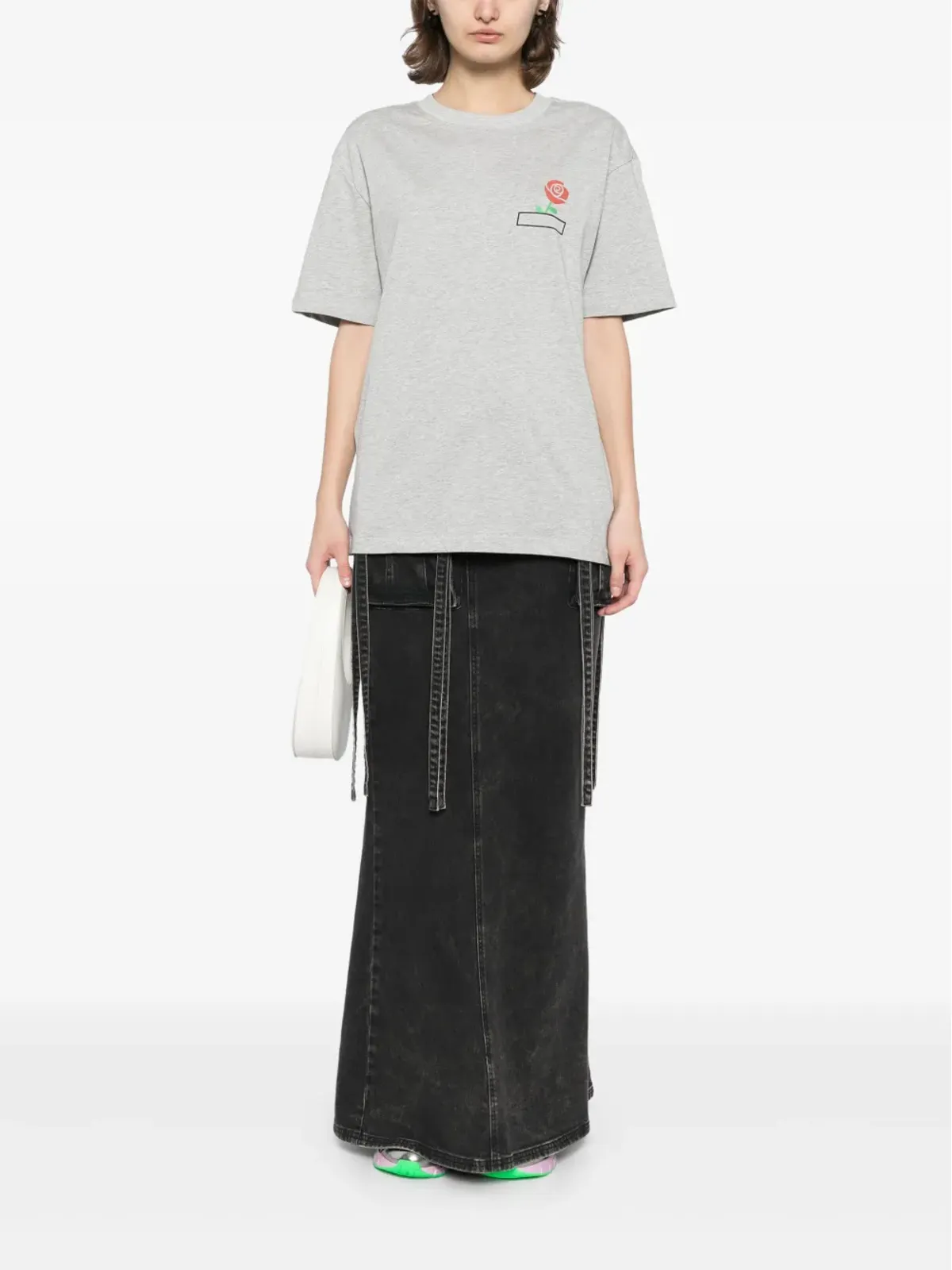 Ground Zero ロゴプリント Tシャツ - グレー - 画像3