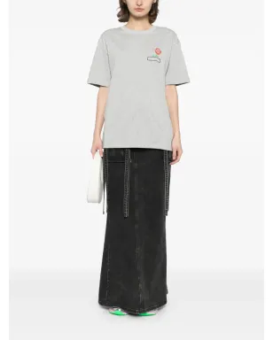 Ground Zero ロゴプリント Tシャツ - グレー - サムネイル3