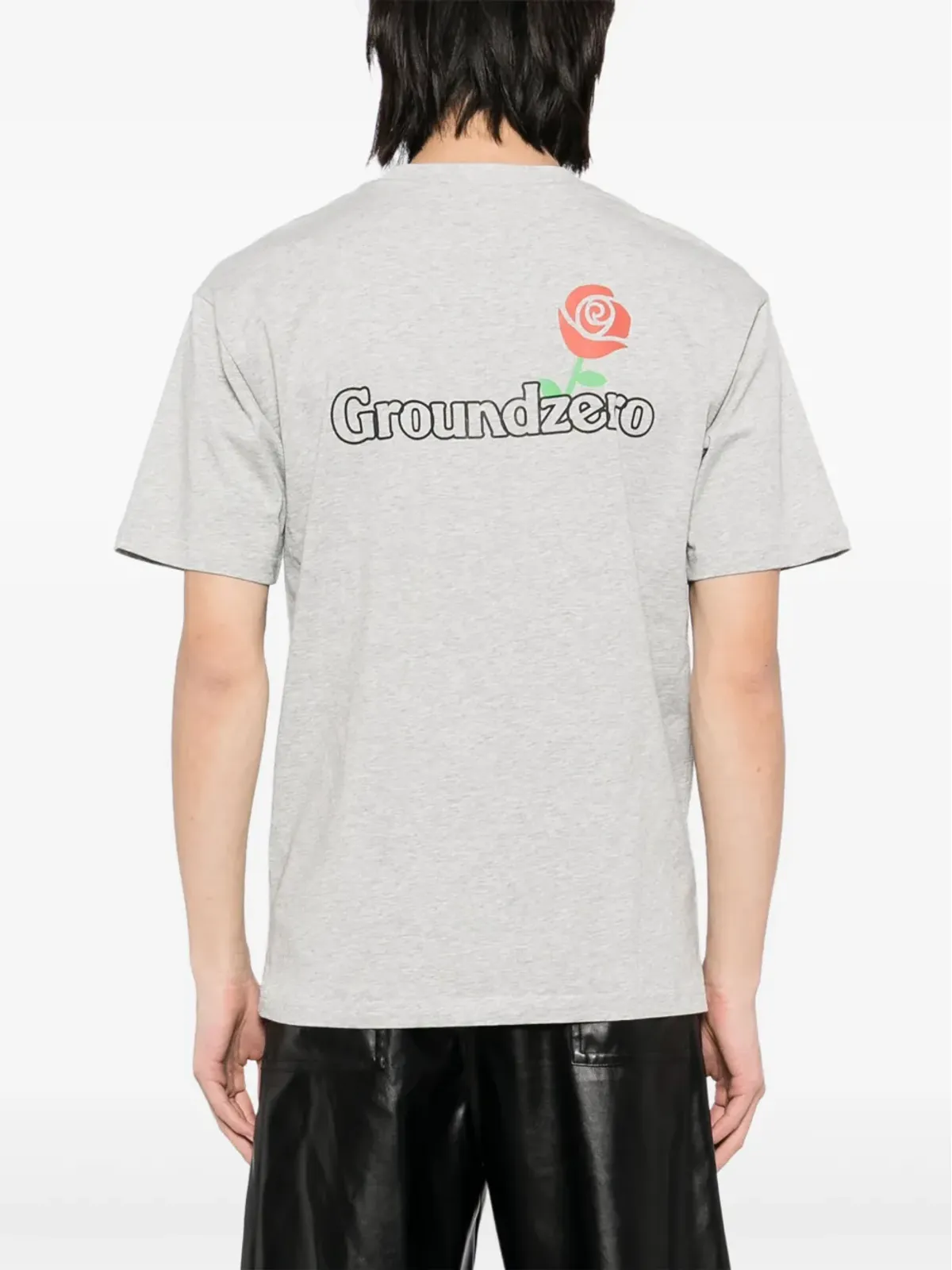 Ground Zero ロゴプリント Tシャツ - グレー - 画像4