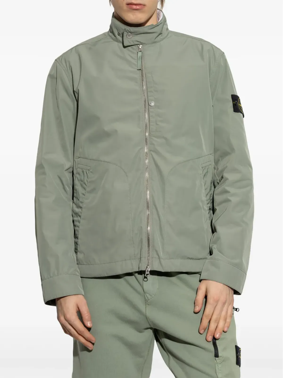 Stone Island ロゴアップリケ ジャケット - グリーン - 画像3