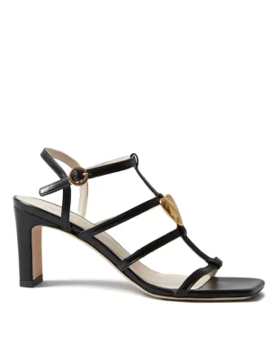 Claudie Pierlot ハートヒール レザーサンダル - サムネイル1