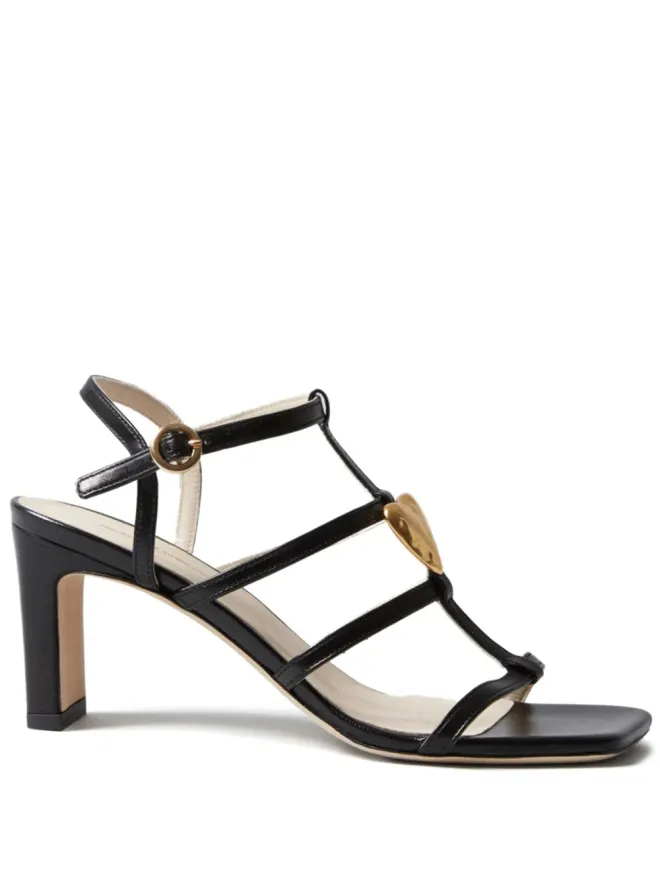Claudie Pierlot Claudie Pierlot ハートヒール レザーサンダルの商品画像