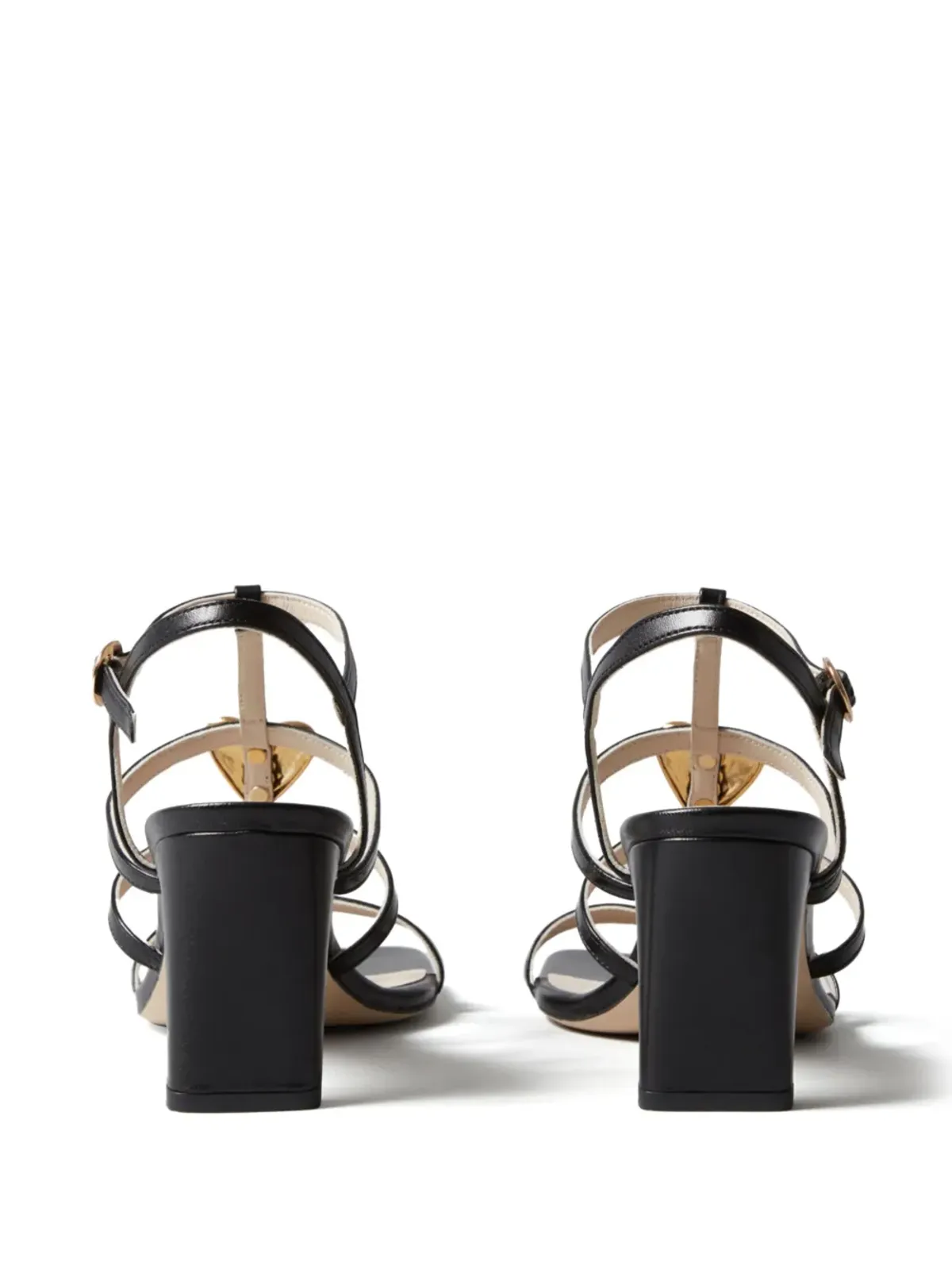 Claudie Pierlot ハートヒール レザーサンダル - 画像3